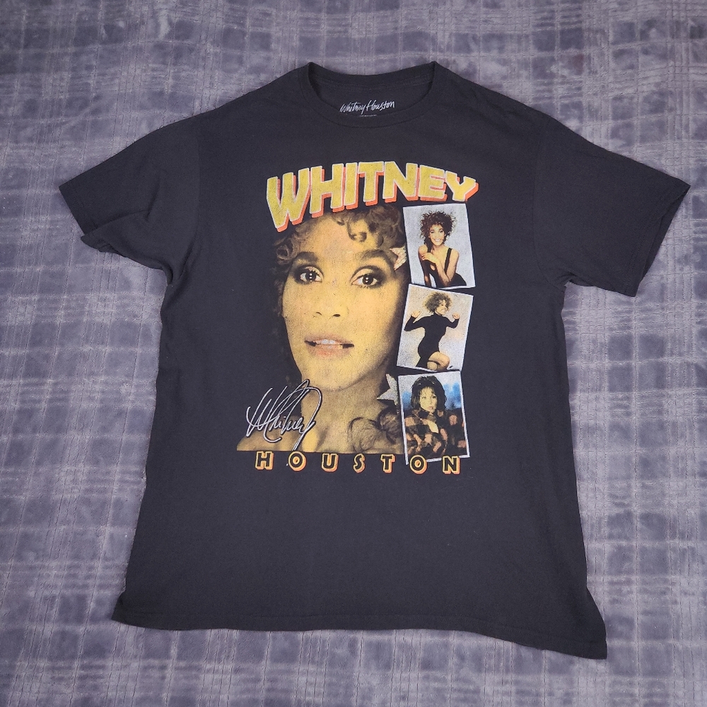 Whitney Houston Black Graphic Tee